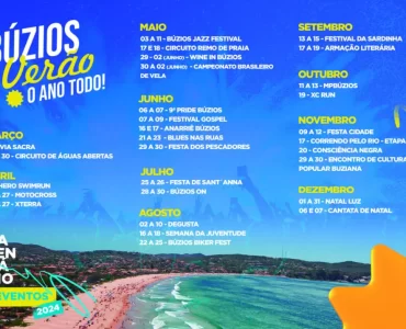 Lançamento do Calendário de Eventos de Búzios 2024