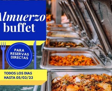 Hasta el 5 de marzo: Almuerzo incluido todos los dias para reservas realizadas directamente con nosotros